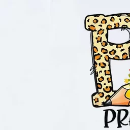 P Is For Pre K Teacher Leopard First Day Of School Softstyle Adult Sport Polo