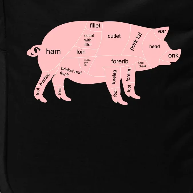 Pig Pork Bacon Chart Impact Tech Backpack