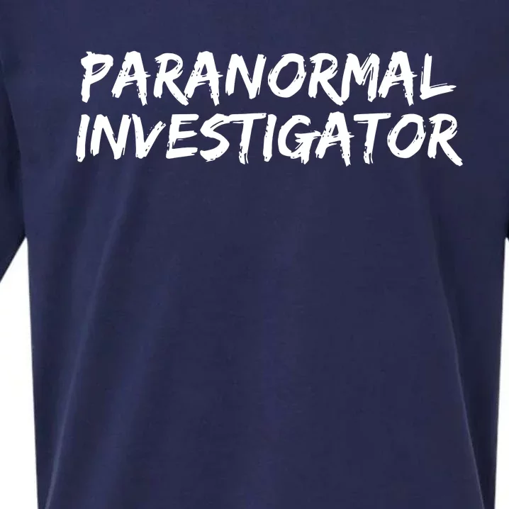 Paranormal Investigator Ghost Hunting Evp Halloween Sueded Cloud Jersey T-Shirt