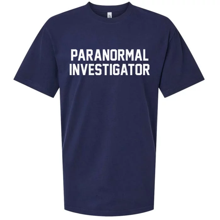 Paranormal Investigator Ghost Hunting Halloween Sueded Cloud Jersey T-Shirt