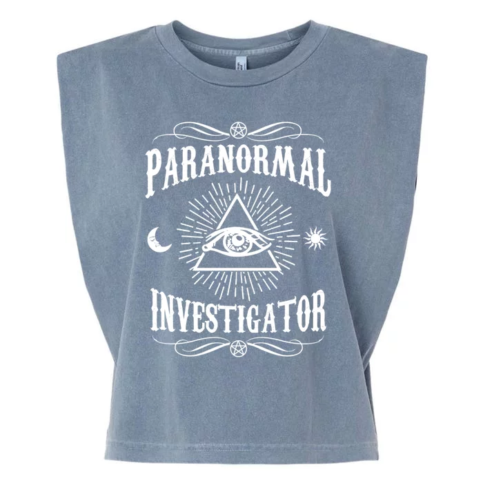 Paranormal Investigator Ghost Hunting Gift Garment-Dyed Women's Muscle Tee