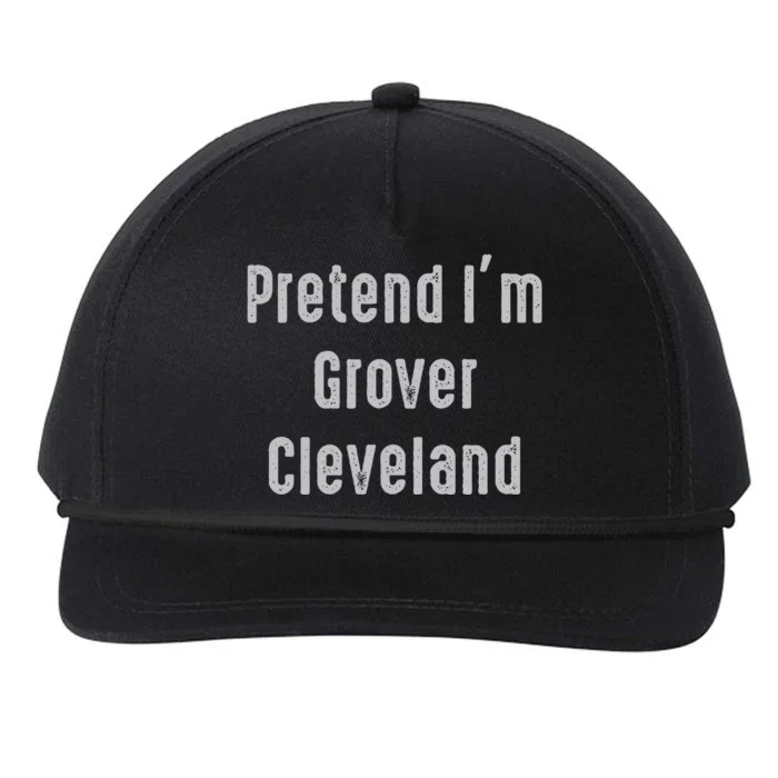 Pretend IM Grover Cleveland 22nd And 24th U.S. President Snapback Five-Panel Rope Hat