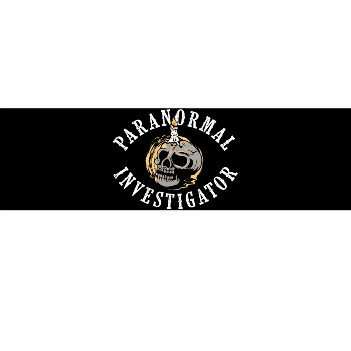 Paranormal Investigator Ghost Hunting Phantom Halloween Bumper Sticker