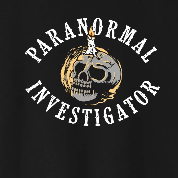 Paranormal Investigator Ghost Hunting Phantom Halloween Women's Crop Top Tee