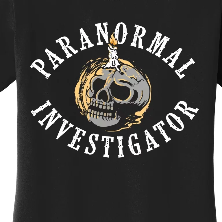 Paranormal Investigator Ghost Hunting Phantom Halloween Women's T-Shirt