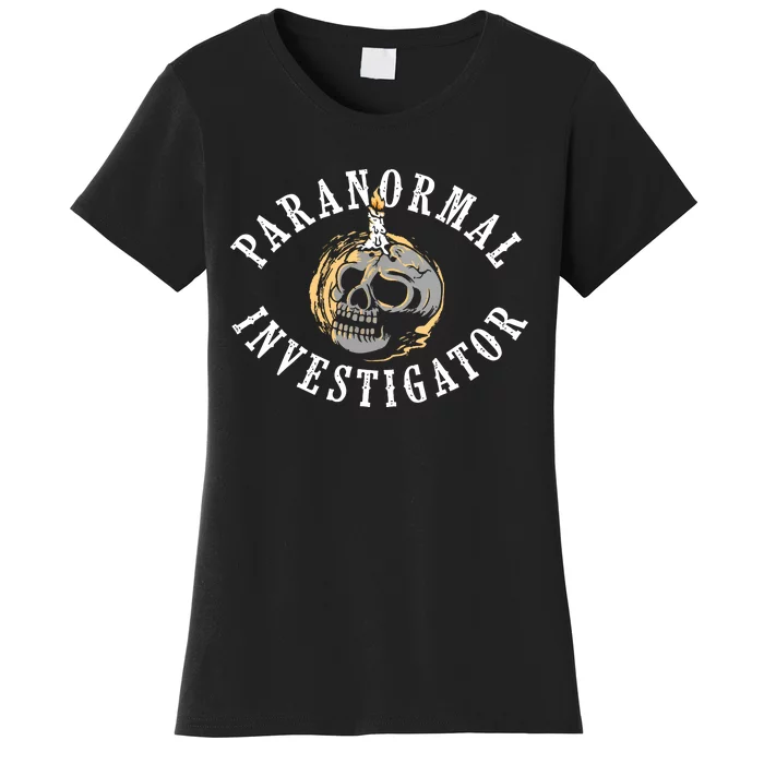 Paranormal Investigator Ghost Hunting Phantom Halloween Women's T-Shirt