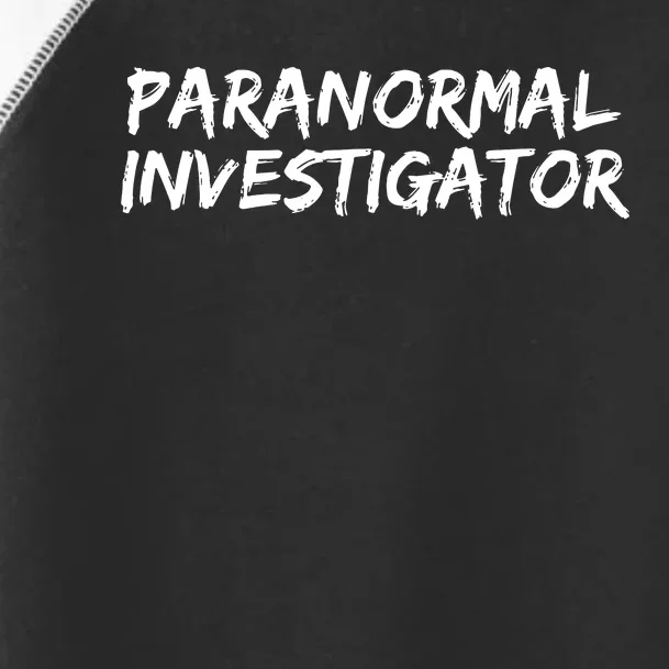 Paranormal Investigator Ghost Hunting Evp Halloween Toddler Fine Jersey T-Shirt