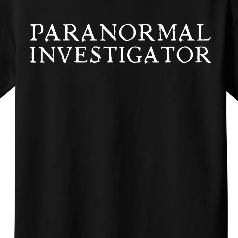 Paranormal Investigator Ghost Hunter Evp Halloween Kids T-Shirt