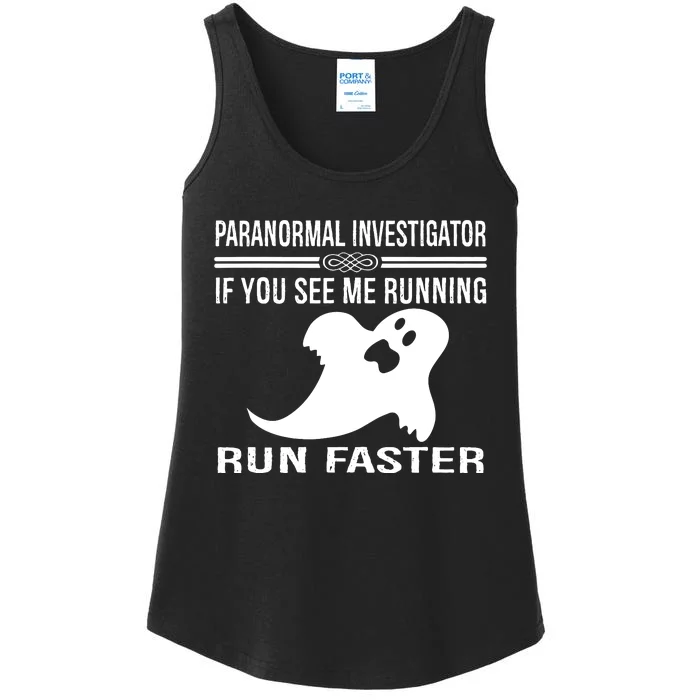 Paranormal Investigator Ghost Hunting Ladies Essential Tank