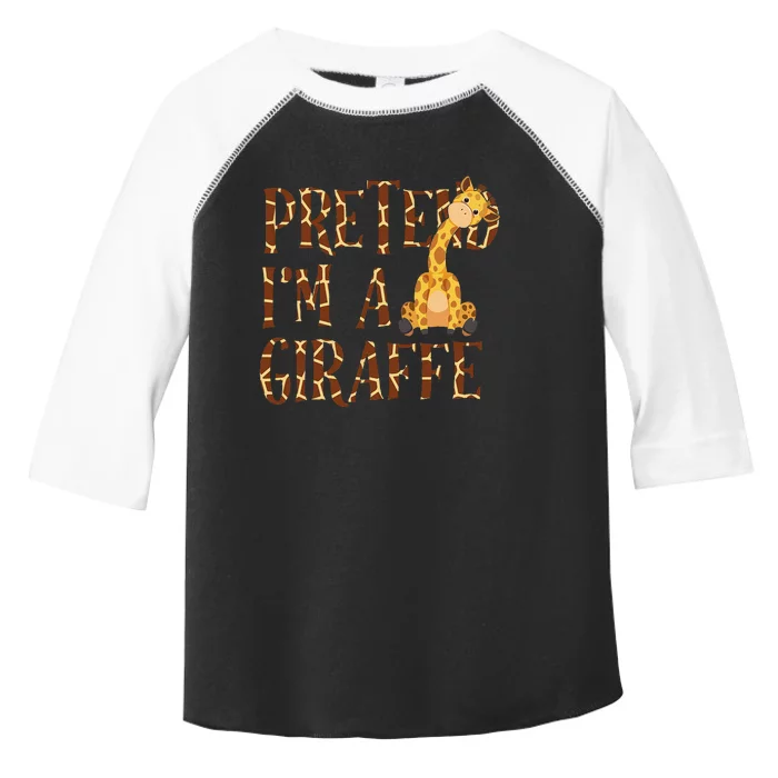 Pretend IM Giraffe Halloween Toddler Fine Jersey T-Shirt