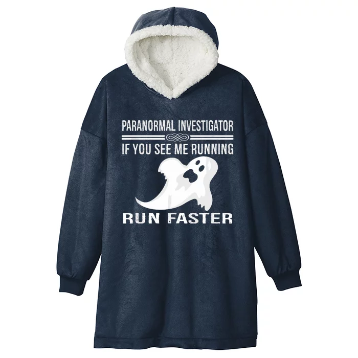 Paranormal Investigator Ghost Hunting Hooded Wearable Blanket