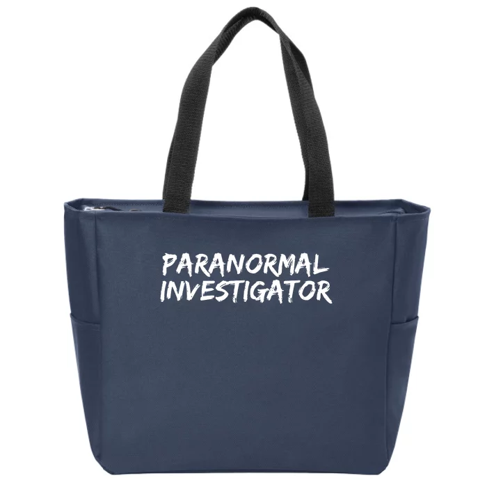 Paranormal Investigator Ghost Hunting EVP Halloween Zip Tote Bag