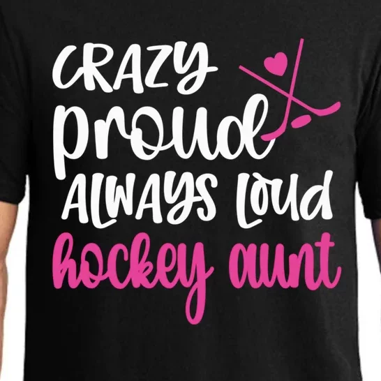 Proud Ice Hockey Aunt Of An Ice Hockey Player Pullover Hoodie Pajama Set