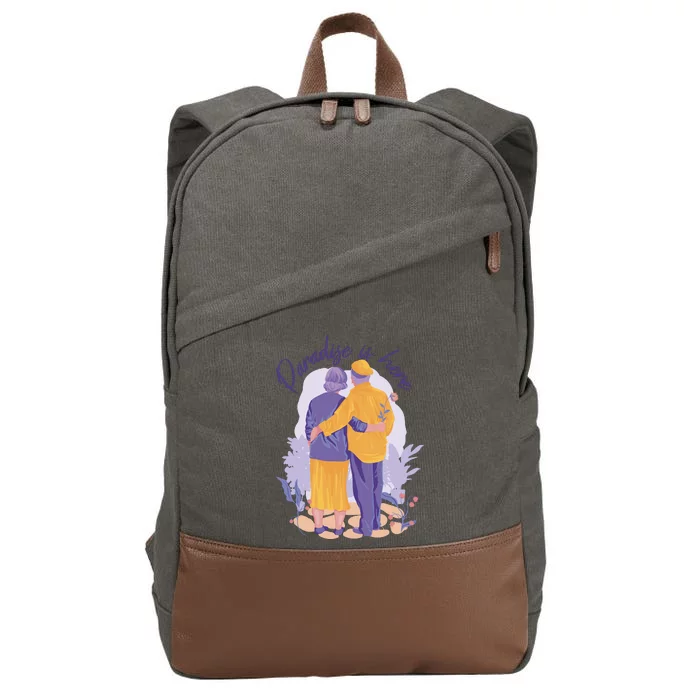 Paradise Is Here Alder Couple Cotton Canvas Backpack