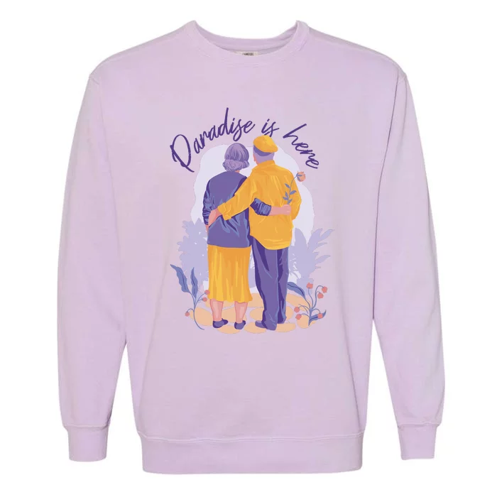 Paradise Is Here Alder Couple Garment-Dyed Sweatshirt