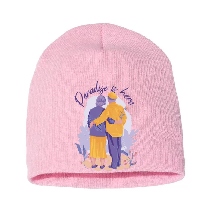 Paradise Is Here Alder Couple Short Acrylic Beanie