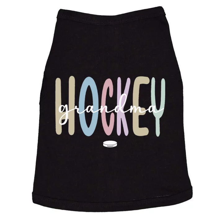 Proud Ice Hockey Grandma Ice Hockey Grandmother Doggie Tank