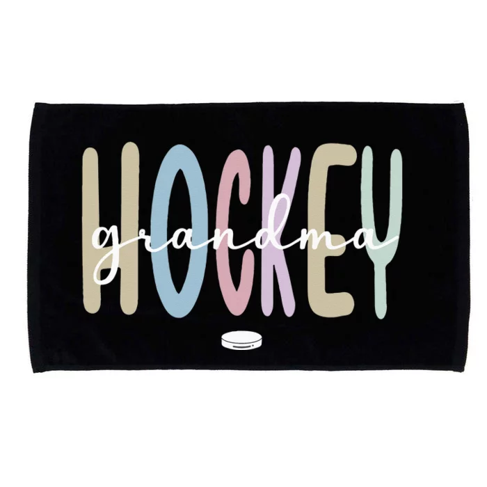 Proud Ice Hockey Grandma Ice Hockey Grandmother Microfiber Hand Towel