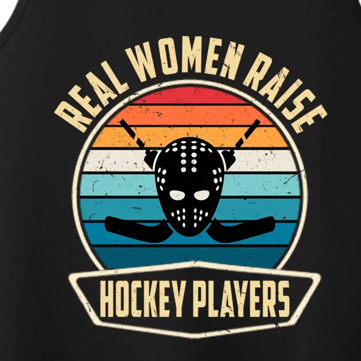 Proud Ice Hockey Mom Real Raise Hockey Players Cute Gift Performance Tank