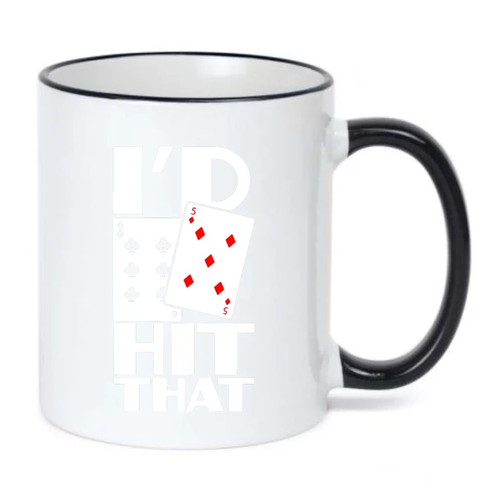 Poker ID Hit That Gambling Texas Hold Em Card Game Black Color Changing Mug