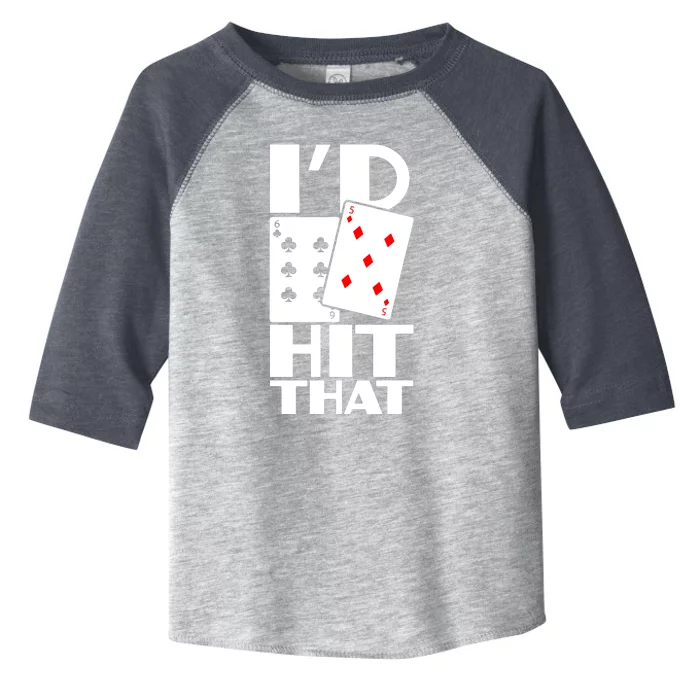 Poker ID Hit That Gambling Texas Hold Em Card Game Toddler Fine Jersey T-Shirt