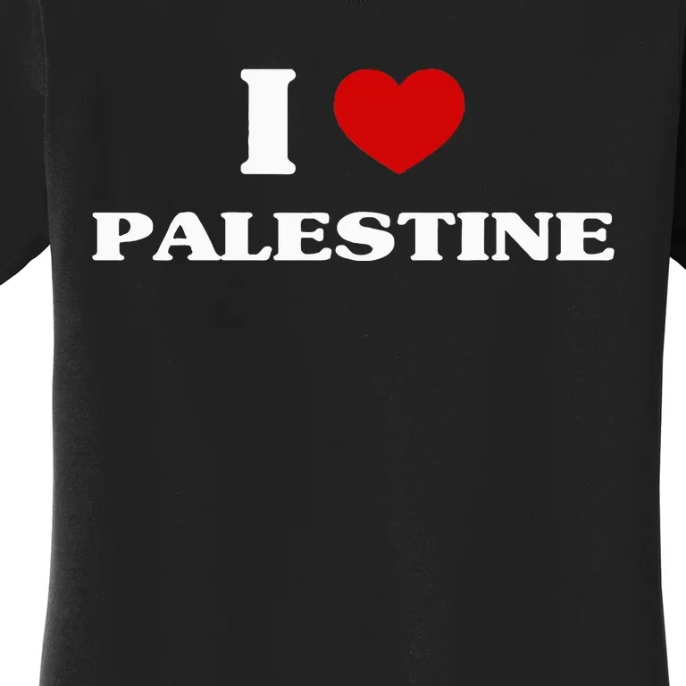 Palestine I Heart Palestine Souvenir I Love Palestine Women's T-Shirt