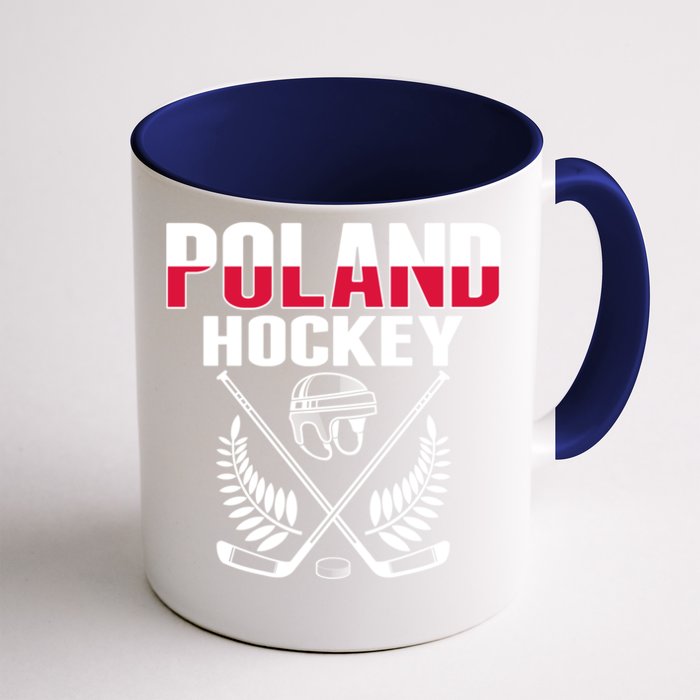 Poland Ice Hockey Fans Jersey Polish Hockey Team Supporter Gift Front & Back Coffee Mug