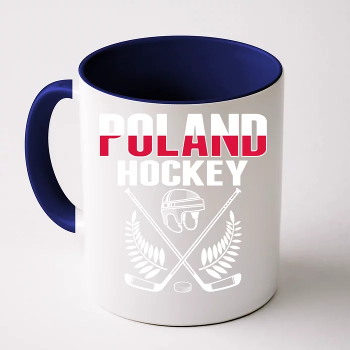 Poland Ice Hockey Fans Jersey Polish Hockey Team Supporter Gift Front & Back Coffee Mug