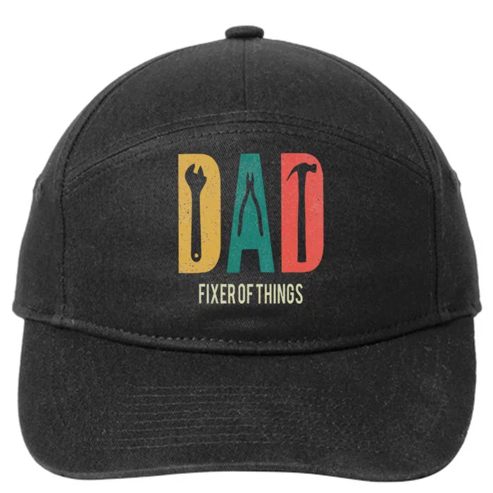 Papa If He Cant Fix It No One Can Fathers Day Dad 7-Panel Snapback Hat