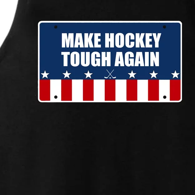 Pond Ice Hockey Tough Rough Fun Gift Classic Graphic Novelty Meaningful Gift Ladies Tri-Blend Wicking Tank