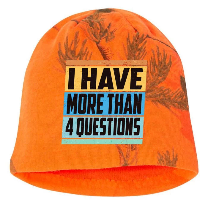 Passover I Have More Than 4 Questions Kati - Camo Knit Beanie