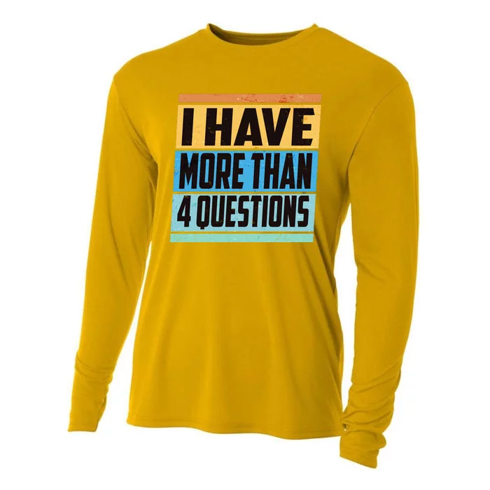 Passover I Have More Than 4 Questions Cooling Performance Long Sleeve Crew