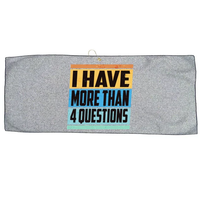 Passover I Have More Than 4 Questions Large Microfiber Waffle Golf Towel