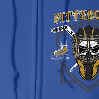 Pittsburgh Icehockey Hockey Full Zip Hoodie