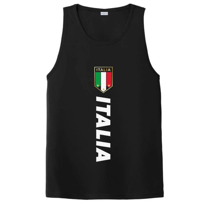 Proud Italian Italia Design Italian Soccer Jersey Style Performance Tank