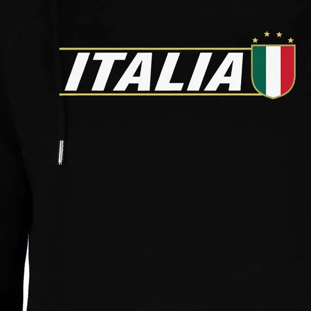 Proud Italian Italia Design Italian Soccer Jersey Style Womens Funnel Neck Pullover Hood