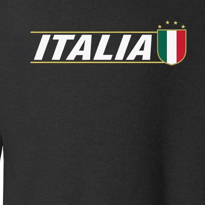 Proud Italian Italia Design Italian Soccer Jersey Style Toddler Sweatshirt