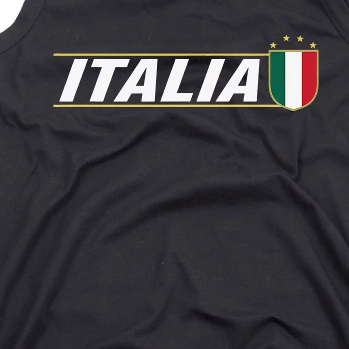 Proud Italian Italia Design Italian Soccer Jersey Style Tank Top