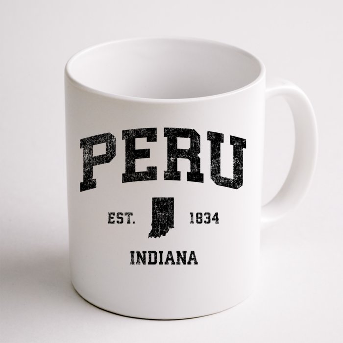 Peru Indiana In Vintage Sports Front & Back Coffee Mug