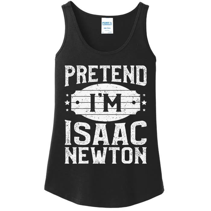 Pretend IM Isaac Newton Matching Halloween Party Ladies Essential Tank