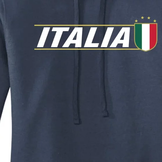 Proud Italian Italia Design Italian Soccer Jersey Style Women's Pullover Hoodie