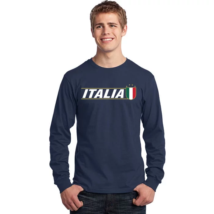 Proud Italian Italia Design Italian Soccer Jersey Style Tall Long Sleeve T-Shirt