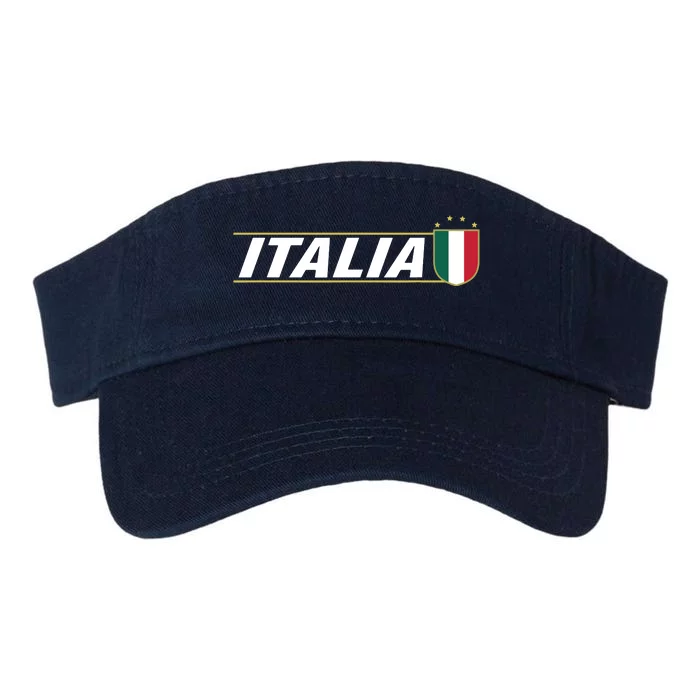 Proud Italian Italia Design Italian Soccer Jersey Style Valucap Bio-Washed Visor