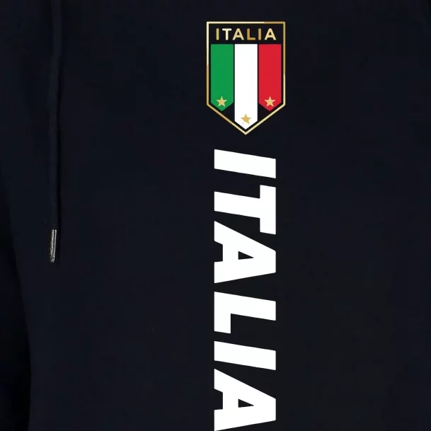 Proud Italian Italia Design Italian Soccer Jersey Style Womens Funnel Neck Pullover Hood