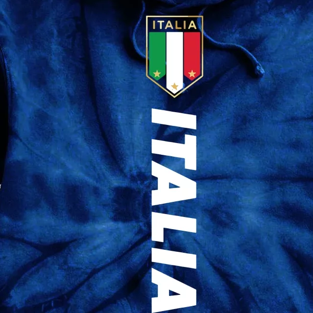 Proud Italian Italia Design Italian Soccer Jersey Style Tie Dye Hoodie