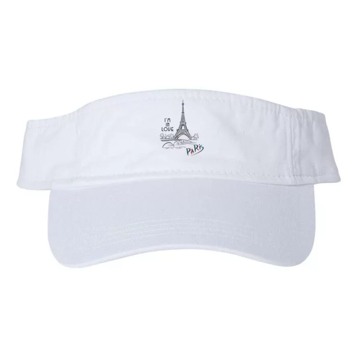 Paris, I'm In Love Valucap Bio-Washed Visor