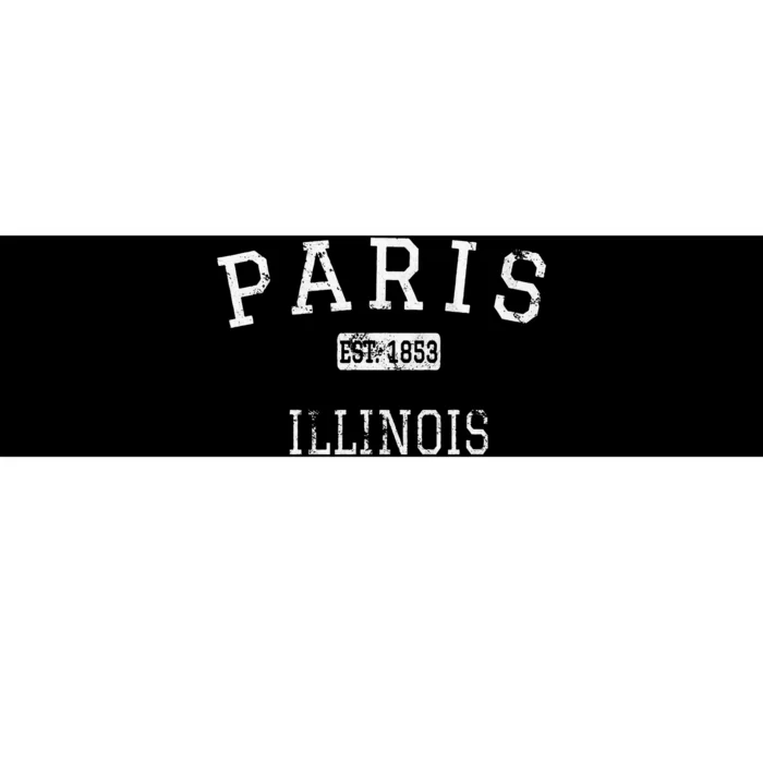 Paris Illinois Il Vintage Bumper Sticker