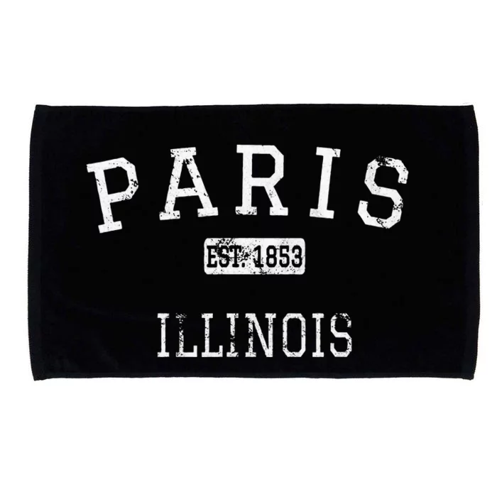 Paris Illinois Il Vintage Microfiber Hand Towel