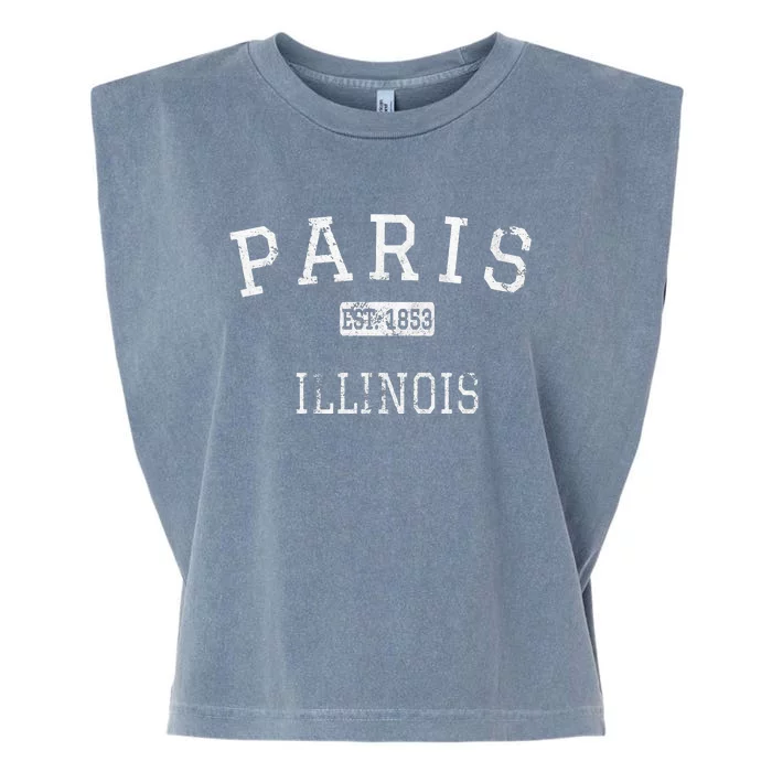 Paris Illinois Il Vintage Garment-Dyed Women's Muscle Tee