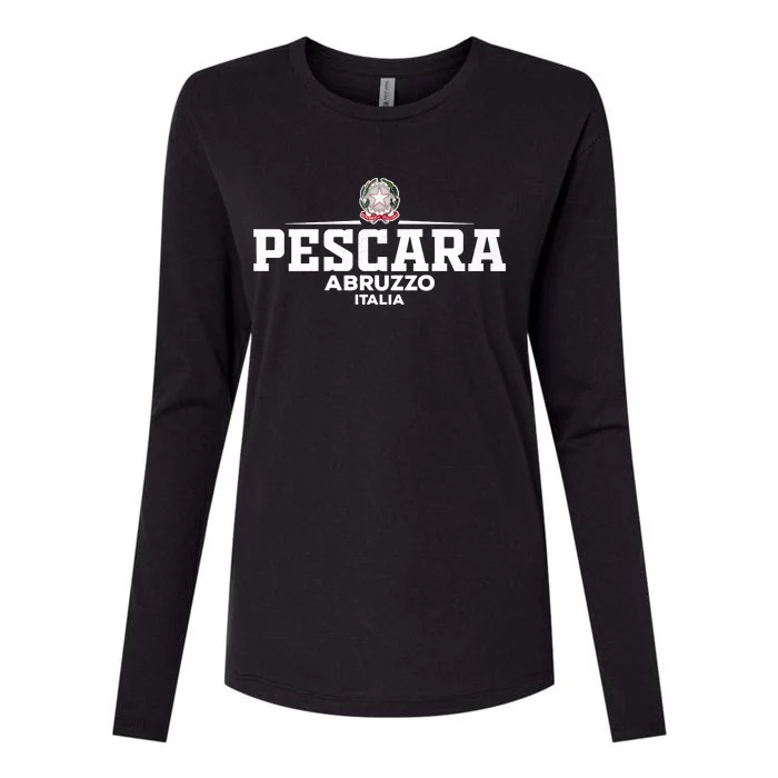 Pescara Italia Italy Womens Cotton Relaxed Long Sleeve T-Shirt